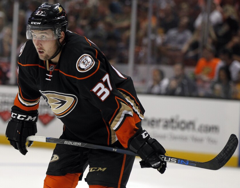 Forward Nick Ritchie was called up by the Ducks with defenseman Simon Despres out with concussion symptoms.