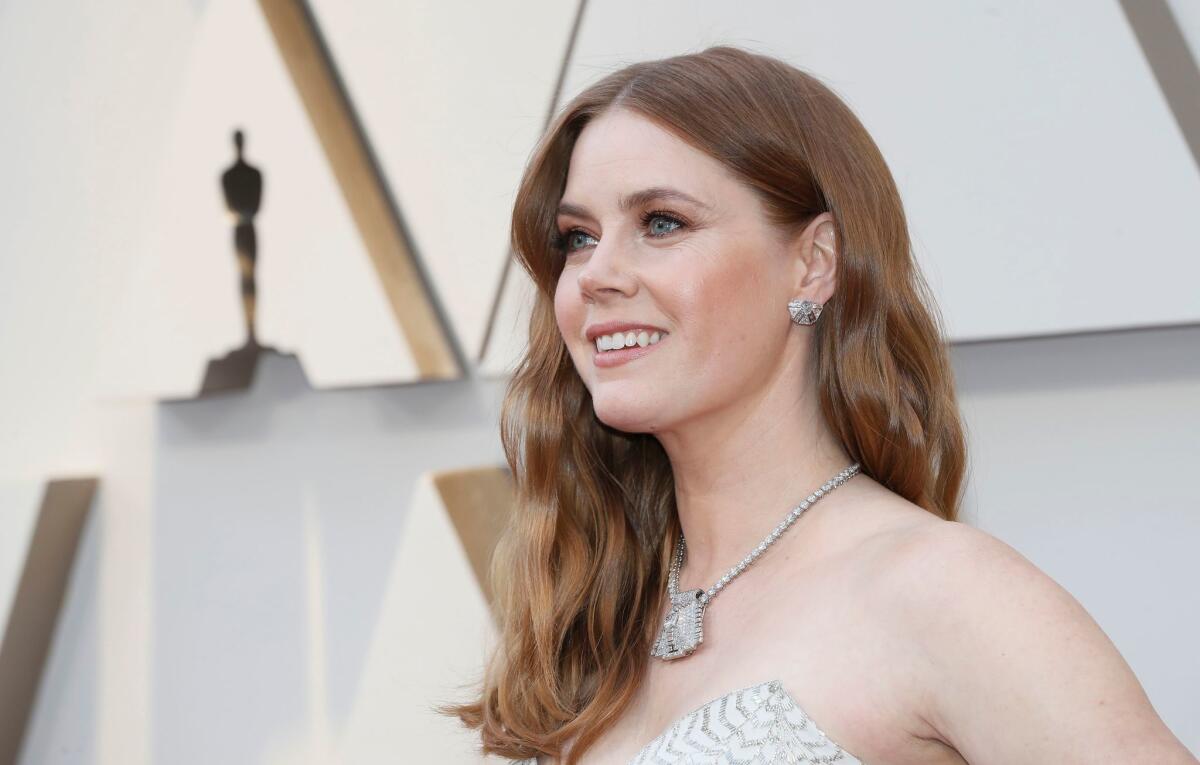 Amy Adams arrives for the 91st Academy Awards at the Dolby Theatre in Hollywood on Feb. 24.
