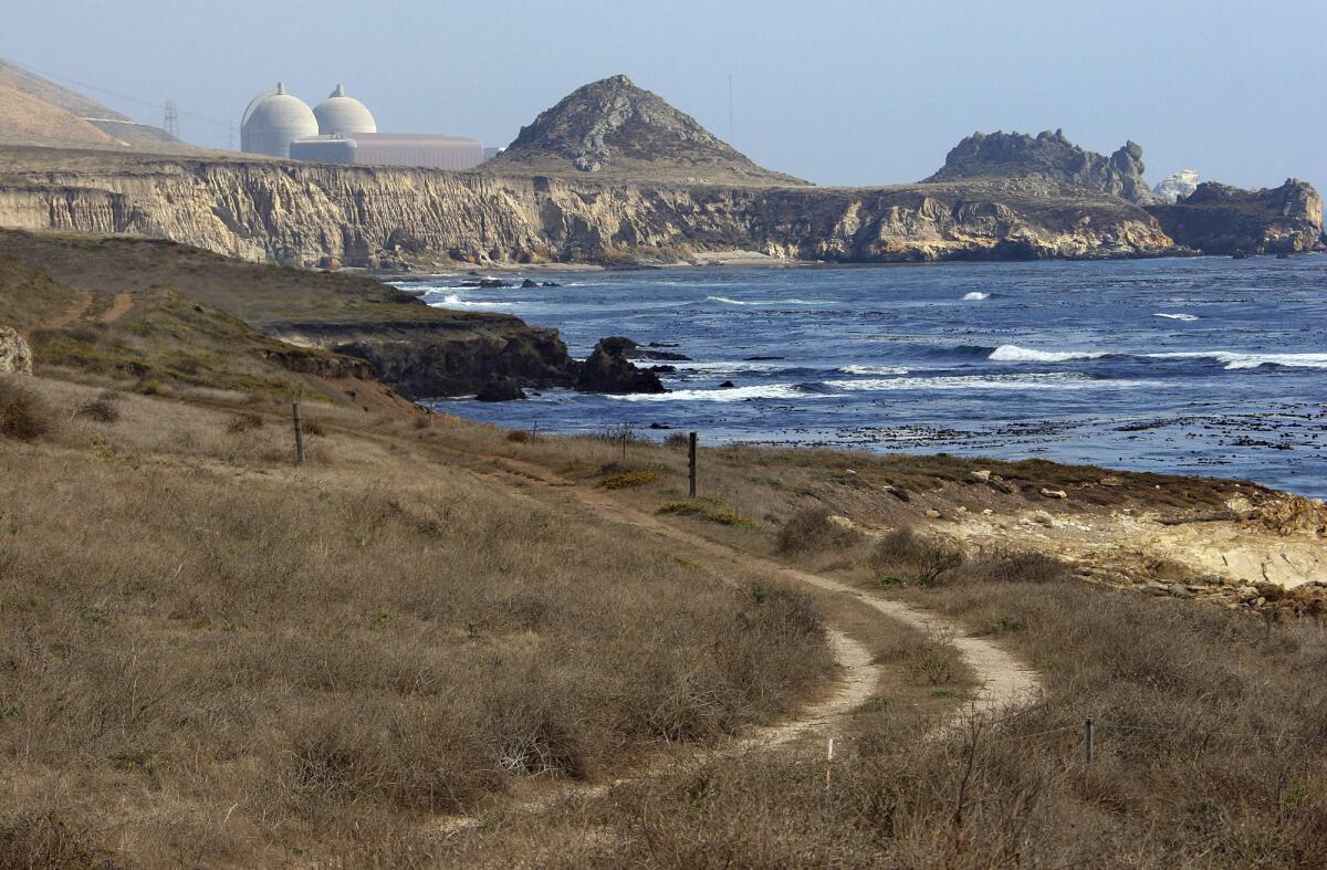 FILE - The Diablo Canyon Nuclear Power Plant, south of Los Osos, Calif., is viewed Sept. 20, 2005. California's last operating nuclear power plant could get a second lease on life. Owner Pacific Gas & Electric decided six years ago to close the twin-domed power plant by 2025. But Democratic Gov. Gavin Newsom, who was involved in the agreement to close the reactors, has prompted PG&E to consider seeking a longer lifespan for the plant. (AP Photo/Michael A. Mariant, File)