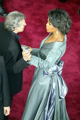 Oprah in 2003 at the Academy Awards.