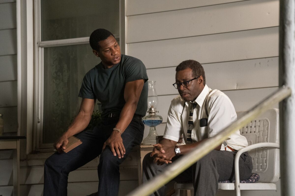 Jonathan Majors, left, and Courtney B. Vance in "Lovecraft Country."