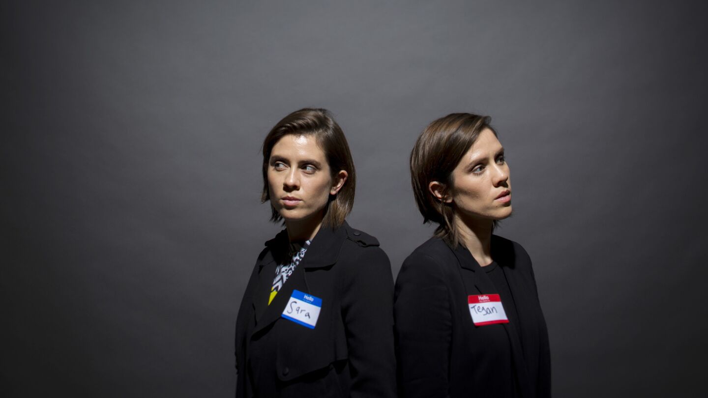 Celebrity portraits by The Times | Tegan and Sara
