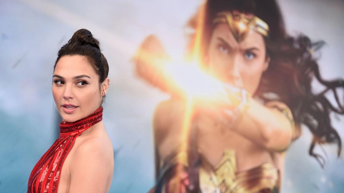 Actress Gal Gadot arrives at the world premiere of "Wonder Woman" in Los Angeles on May 25.