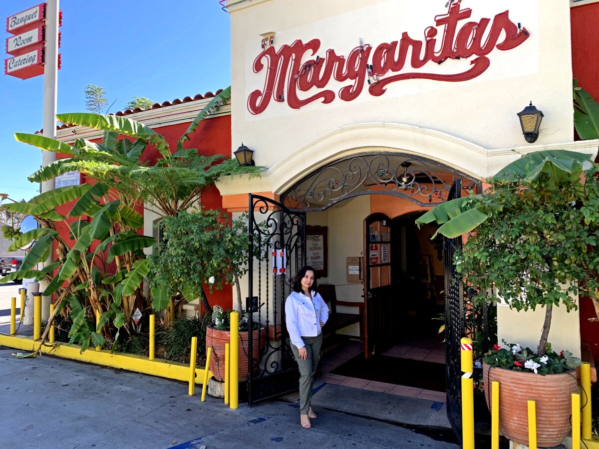 Ruby Bugarin at Margaritas restaurant just outside Pasadena, one of two eateries she co-owns with brother Rolando. 