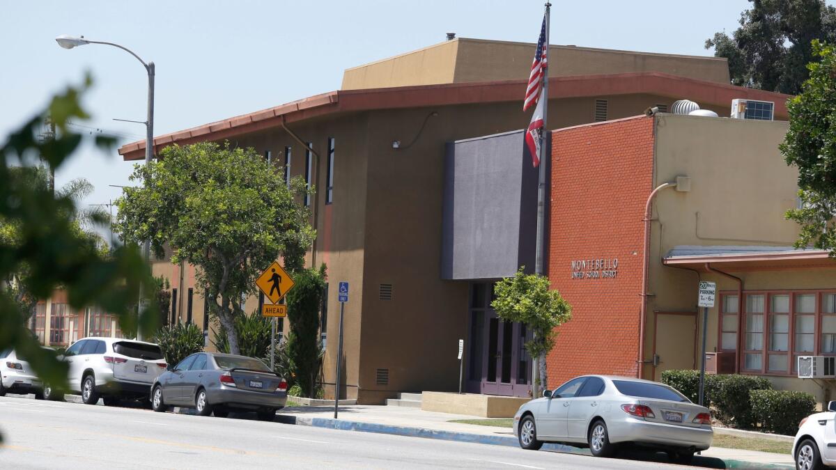 The Montebello Unified School District headquarters.