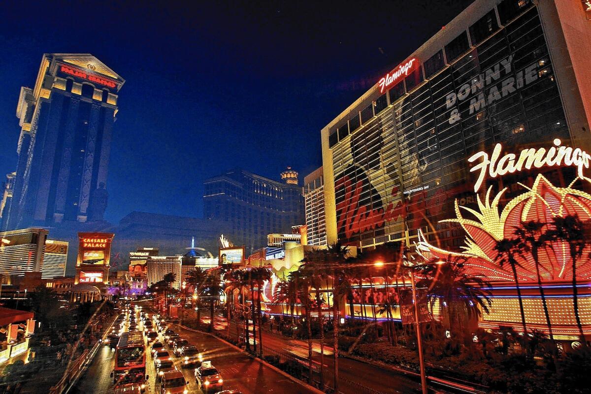 Casino operator Caesars Entertainment has harvested personal data from its loyalty scheme to help its business grow. Above, the Las Vegas Strip.