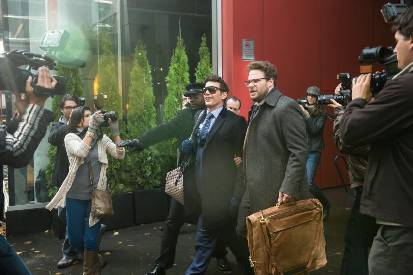James Franco and Seth Rogen in a scene from the "The Interview."