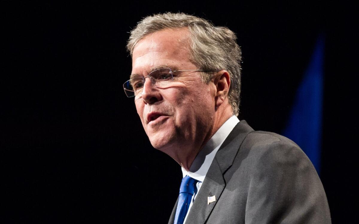 Former Florida Gov. Jeb Bush speaks in Nashville, Tenn., in May. Bush is expected to announce his presidential candidacy on Monday.