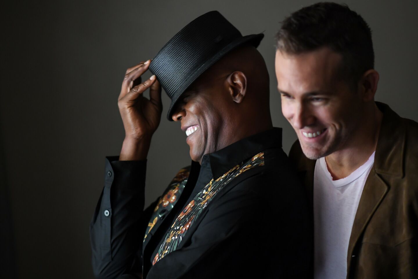 Celebrity portraits by The Times | Samuel L. Jackson and Ryan Reynolds