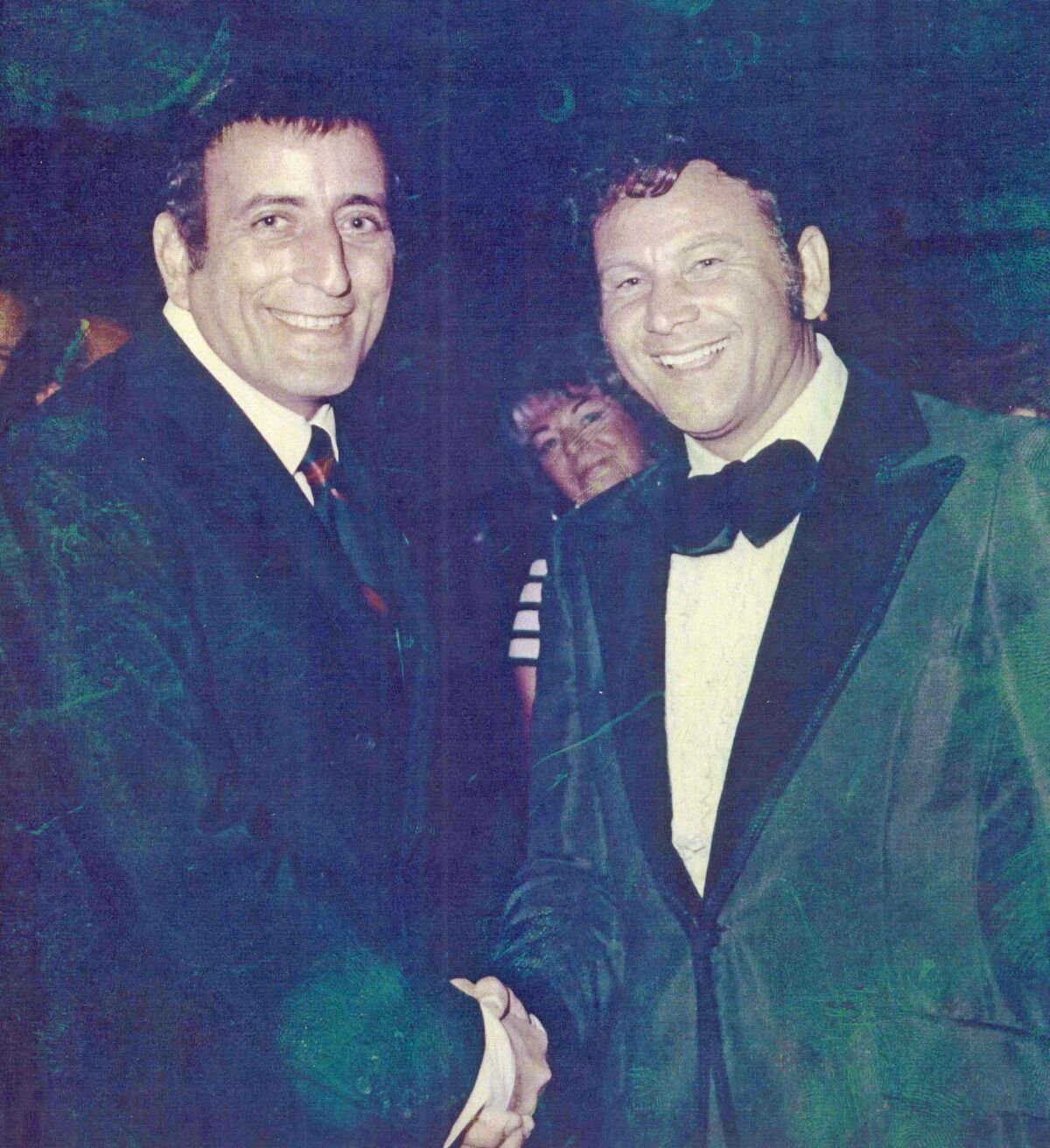 Tony Bennett, left, is among the hundreds of singers and actors who Joe Vento has accompanied, on a variety of musical instruments, during his decades in show business.