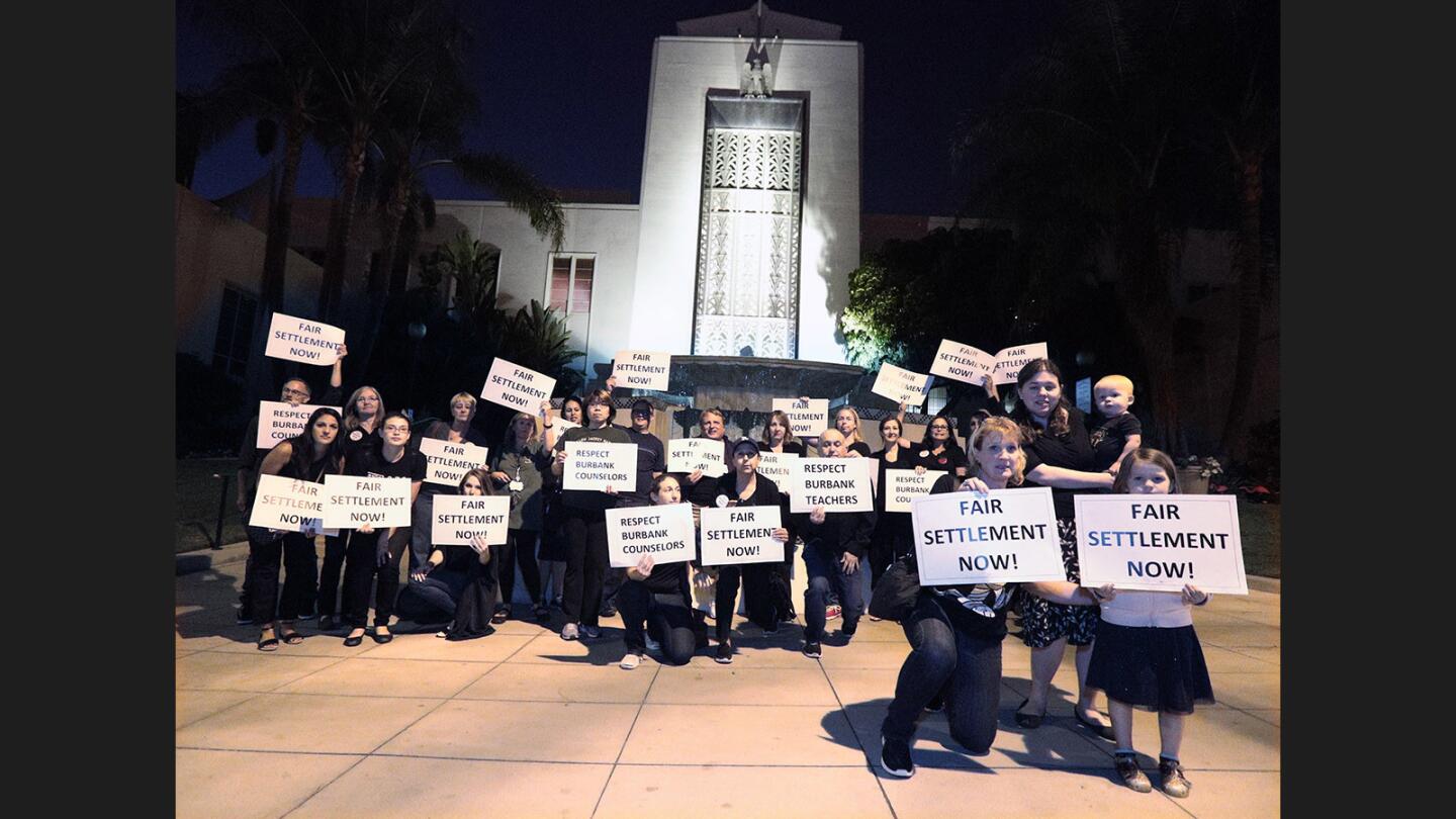 Photo Gallery: Burbank Teachers Association confronts Burbank school officials for better wages and smaller class sizes