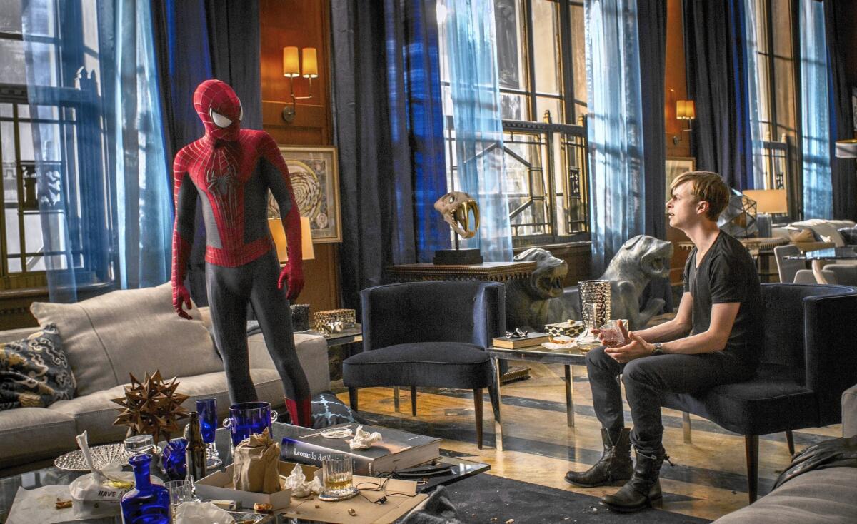 "The Amazing Spider-Man 2," with Andrew Garfield and Dane DeHaan, took in less money than director Marc Webb’s first installment.