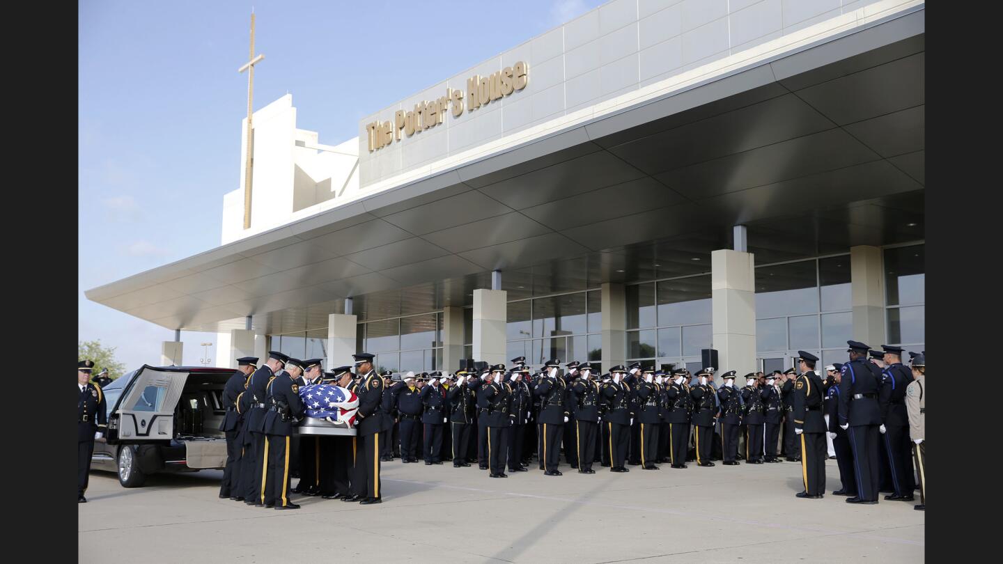 Officer Brent Thompson's funeral