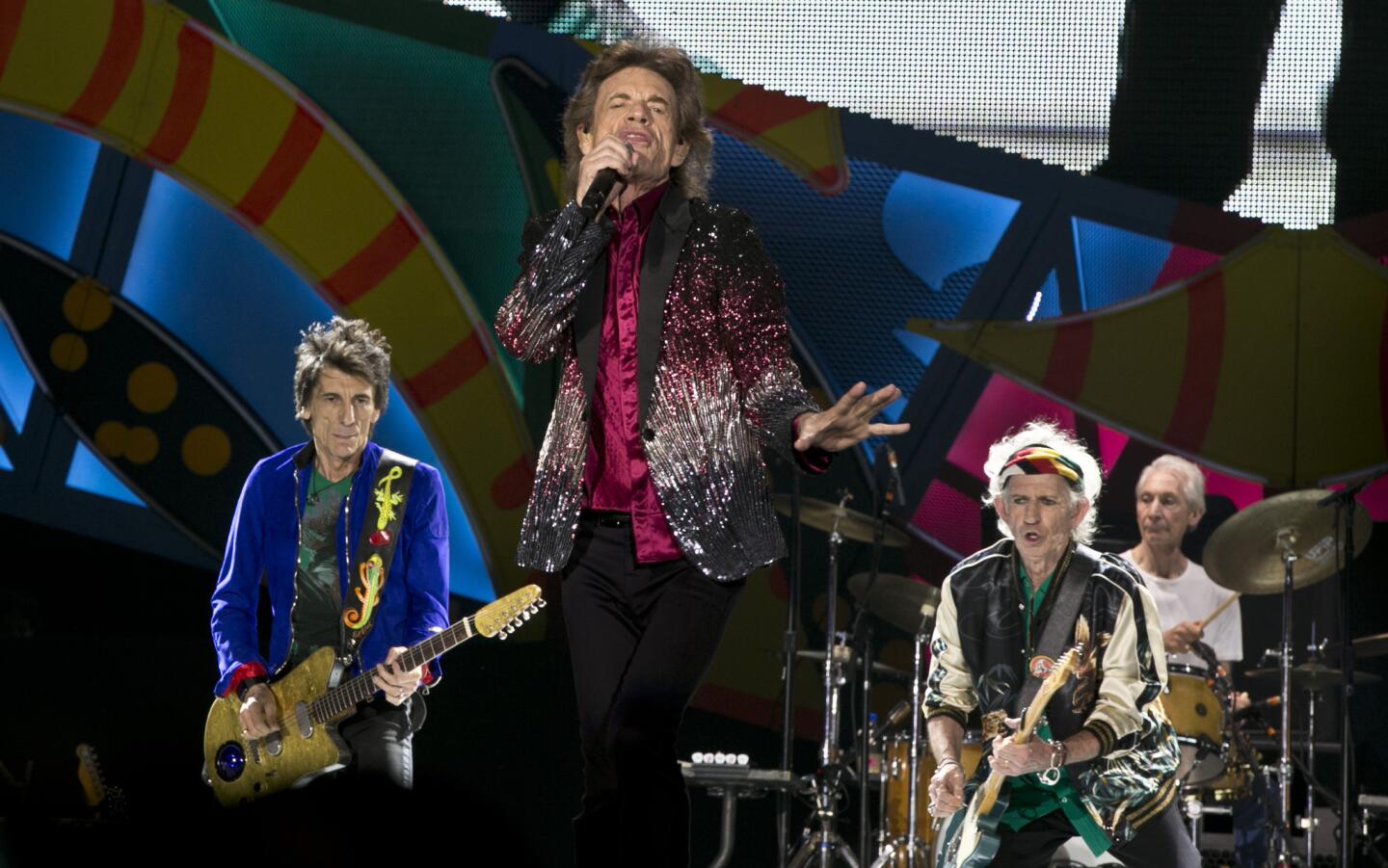 The Rolling Stones perform in Havana, Cuba, on March 25, 2016.