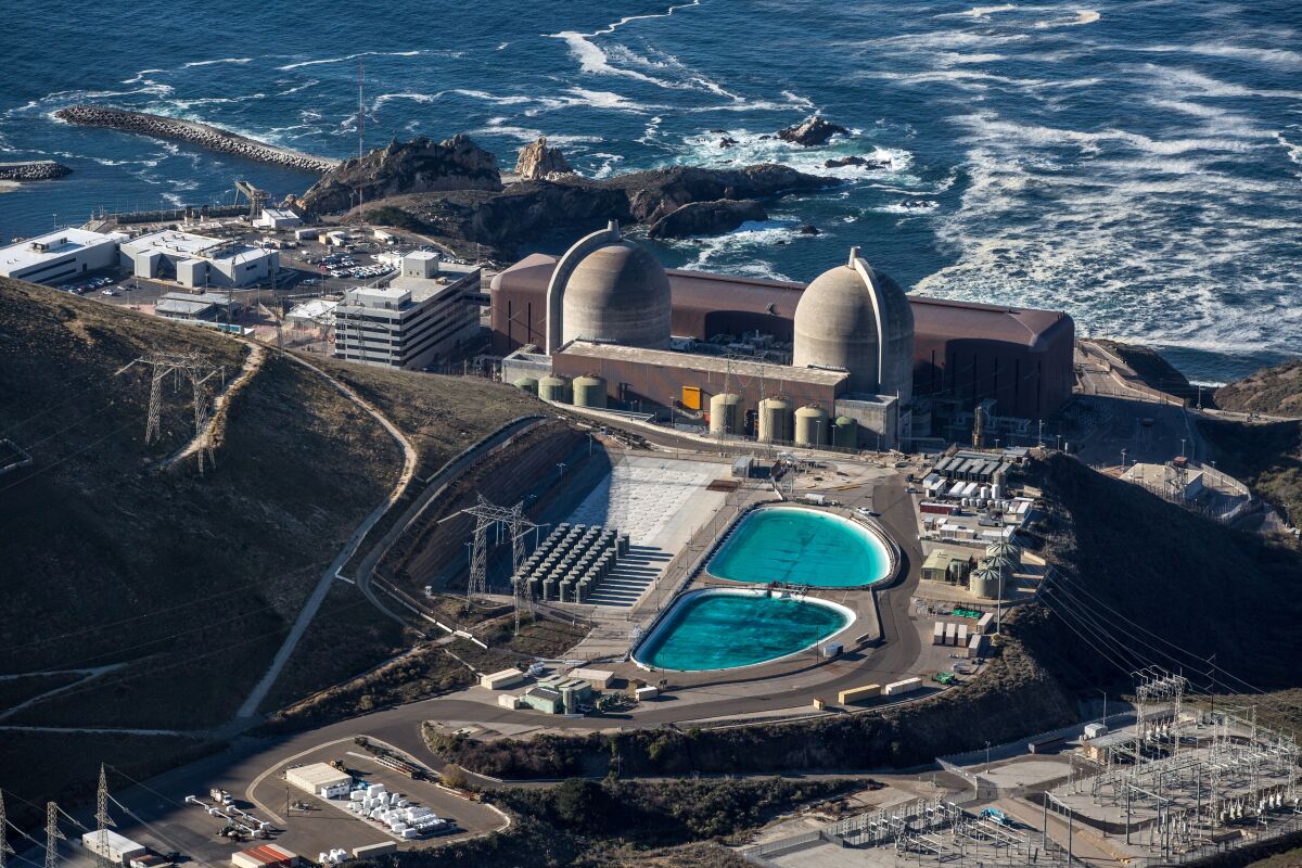 Aerial view of Diablo Canyon nuclear facility.