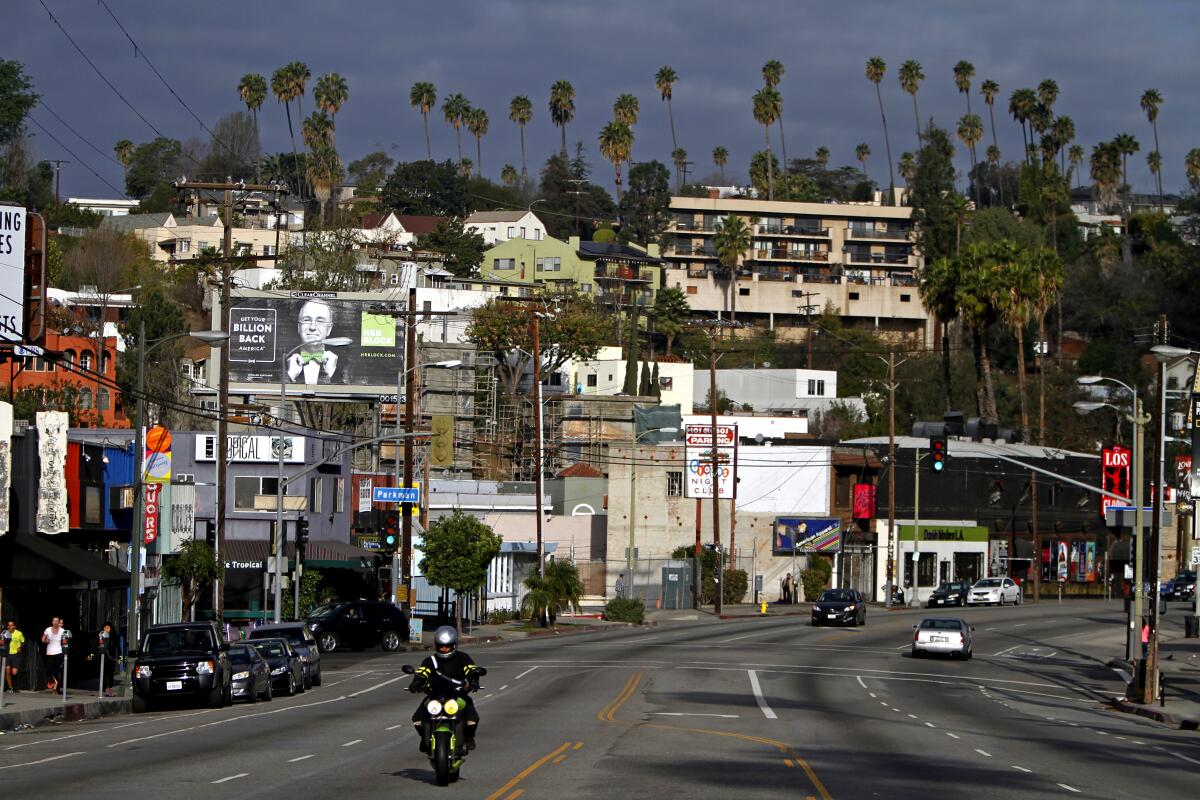 Sunset Boulevard in Silver Lake