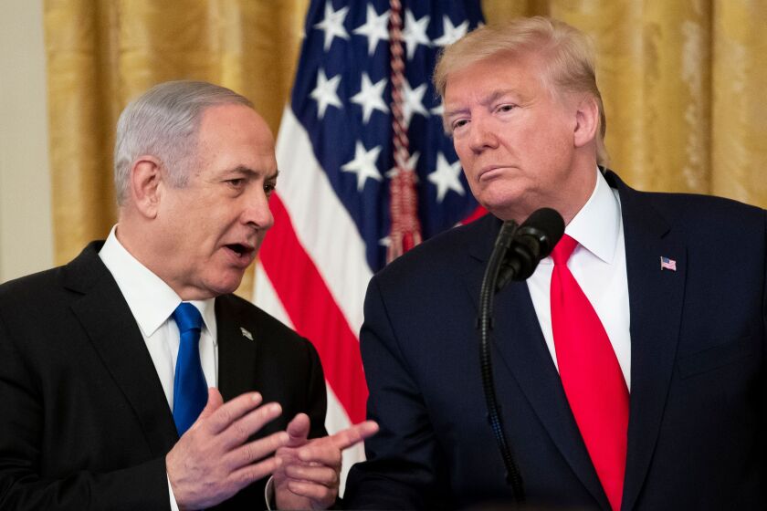 President Trump and Israeli Prime Minister Benjamin Netanyahu