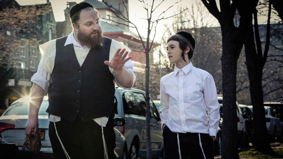 Menashe Lustig and Ruben Nyborg appear in "Menashe" by Joshua Weinstein, an official selection of the NEXT program at the 2017 Sundance Film Festival. Courtesy of Sundance Institute.