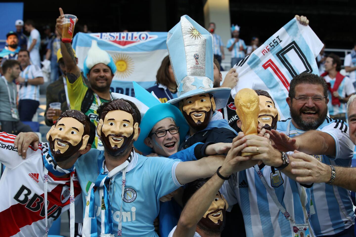 Los aficionados de la selección de Argentina siempre es muy apasionada.