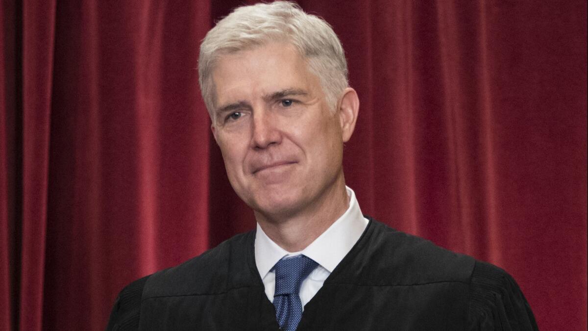 Supreme Court Justice Neil M. Gorsuch in 2017.