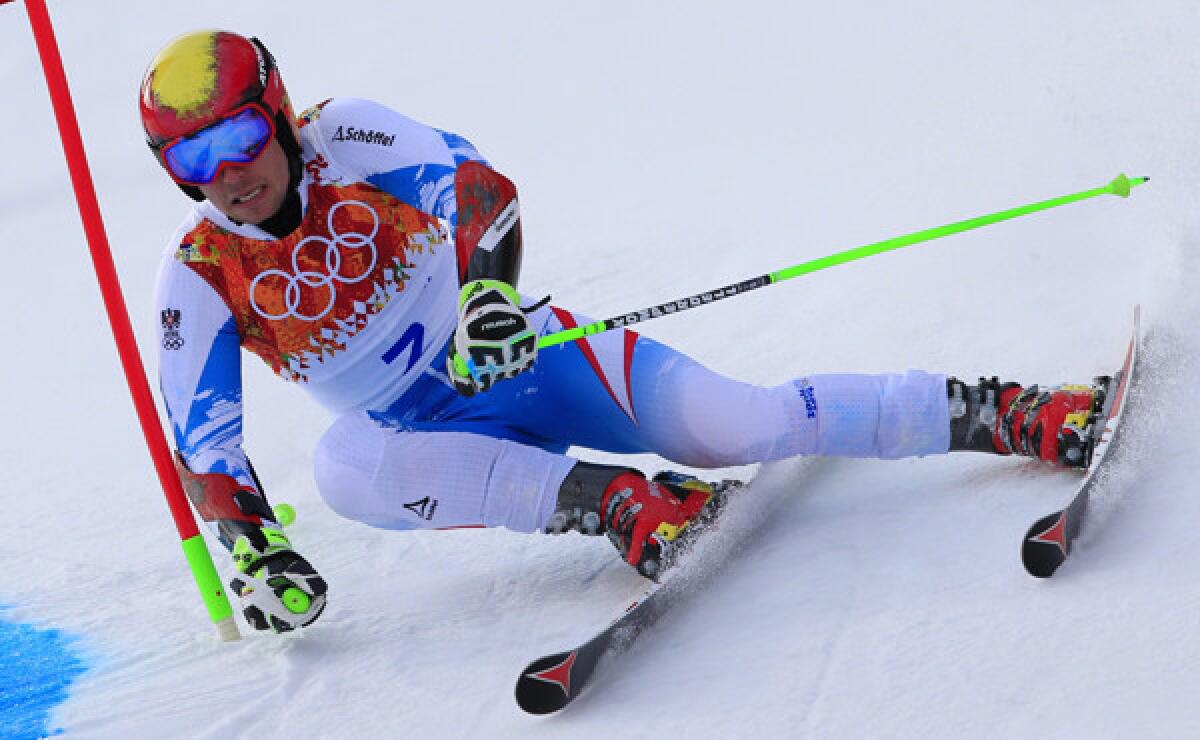Austria's Marcel Hirscher is considered a favorite to win the men's slalom at the Sochi Winter Olympic Games on Saturday.
