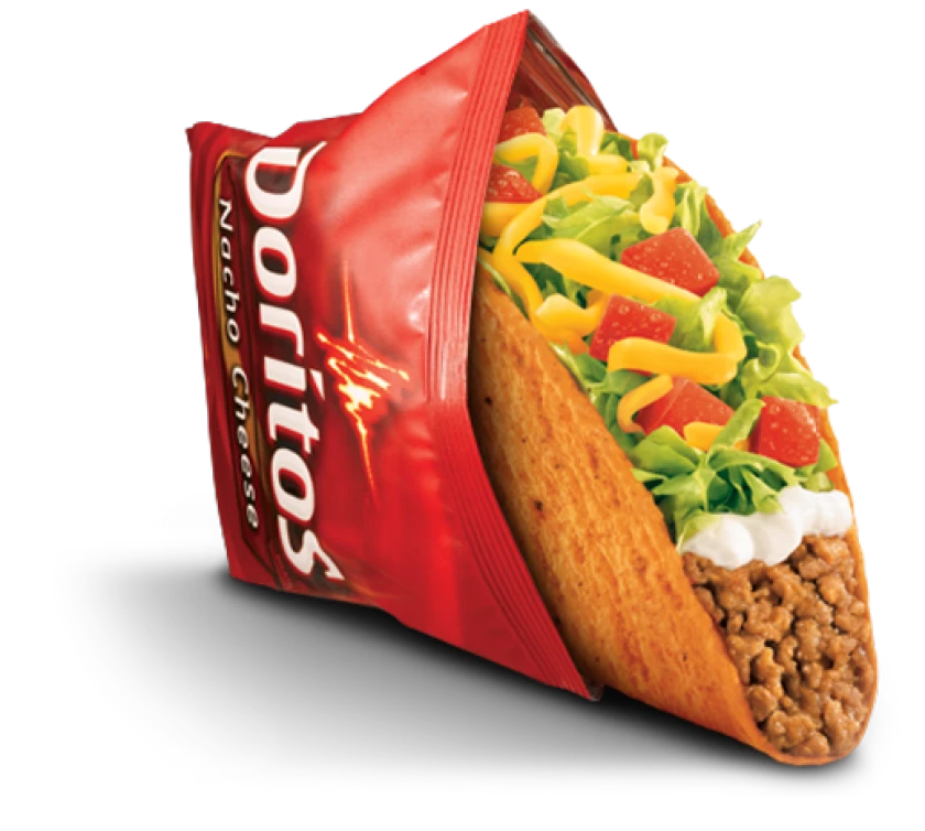 Image of Taco Bell's famouse Doritos Locos Tacos