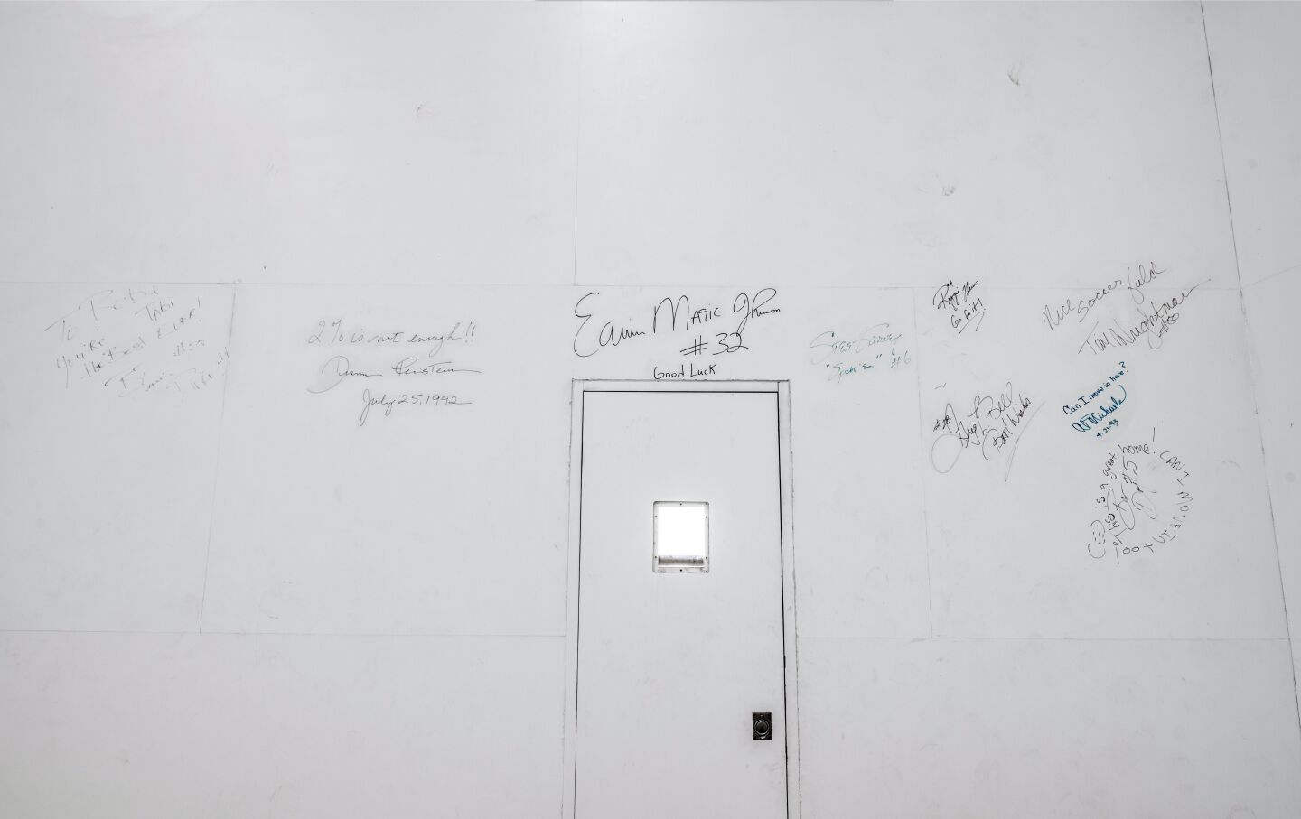 The signed wall.