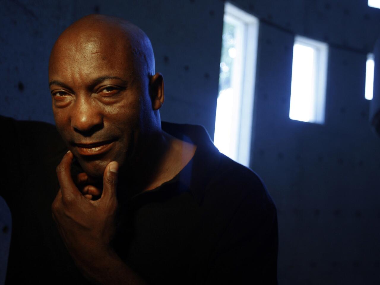 Director John Singleton in Hollywood, where he is editing "Abduction."
