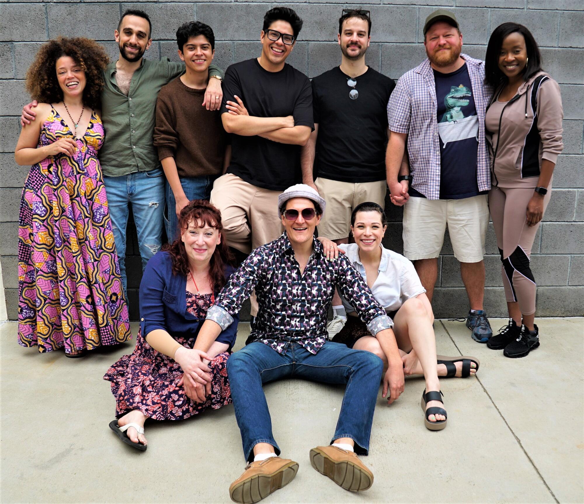 The cast of La Jolla Playhouse's world-premiere production "The Untitled Unauthorized Hunter S. Thompson Musical"
