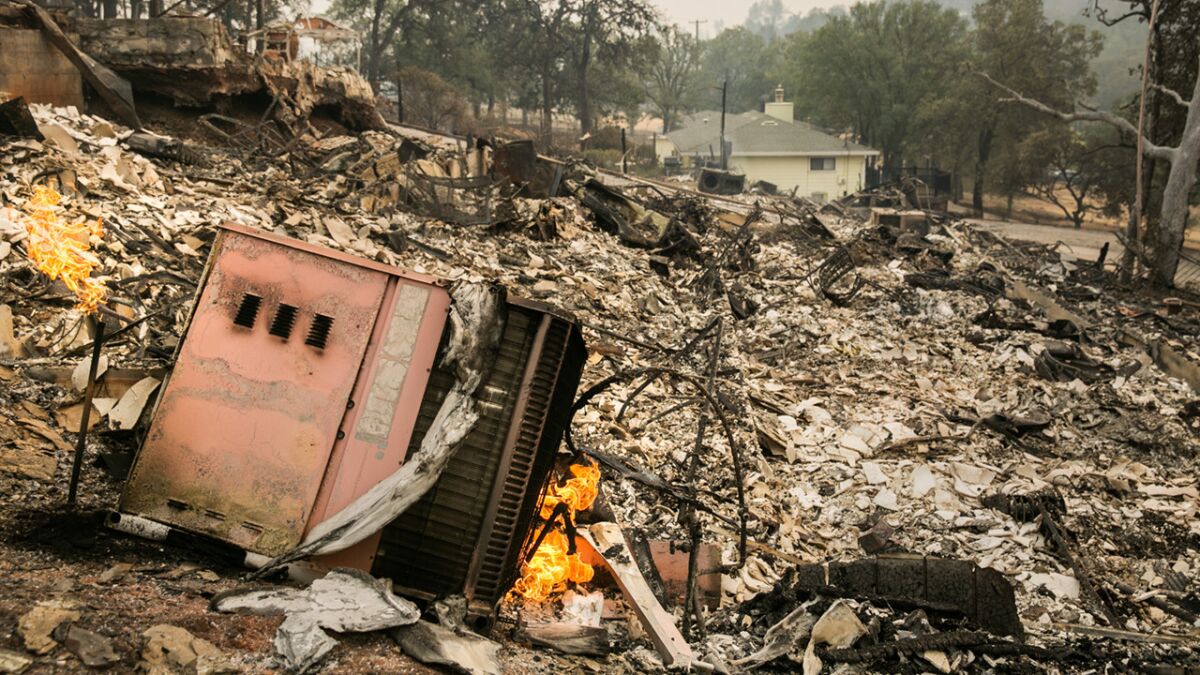 Aftermath of the Valley fire in Hidden Valley Lakes.