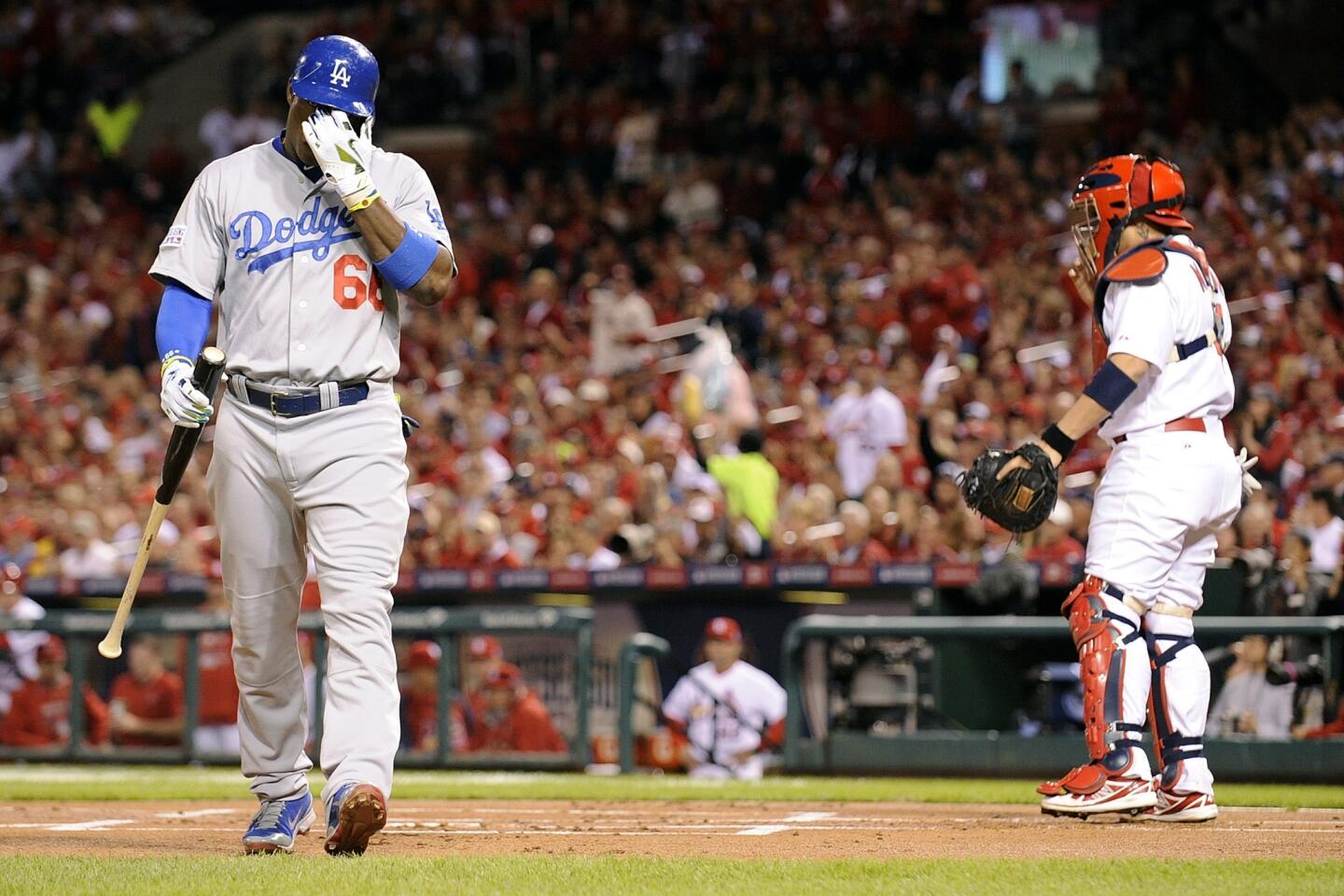 Controversial third strike dooms Dodgers in loss to Cardinals - Los Angeles  Times