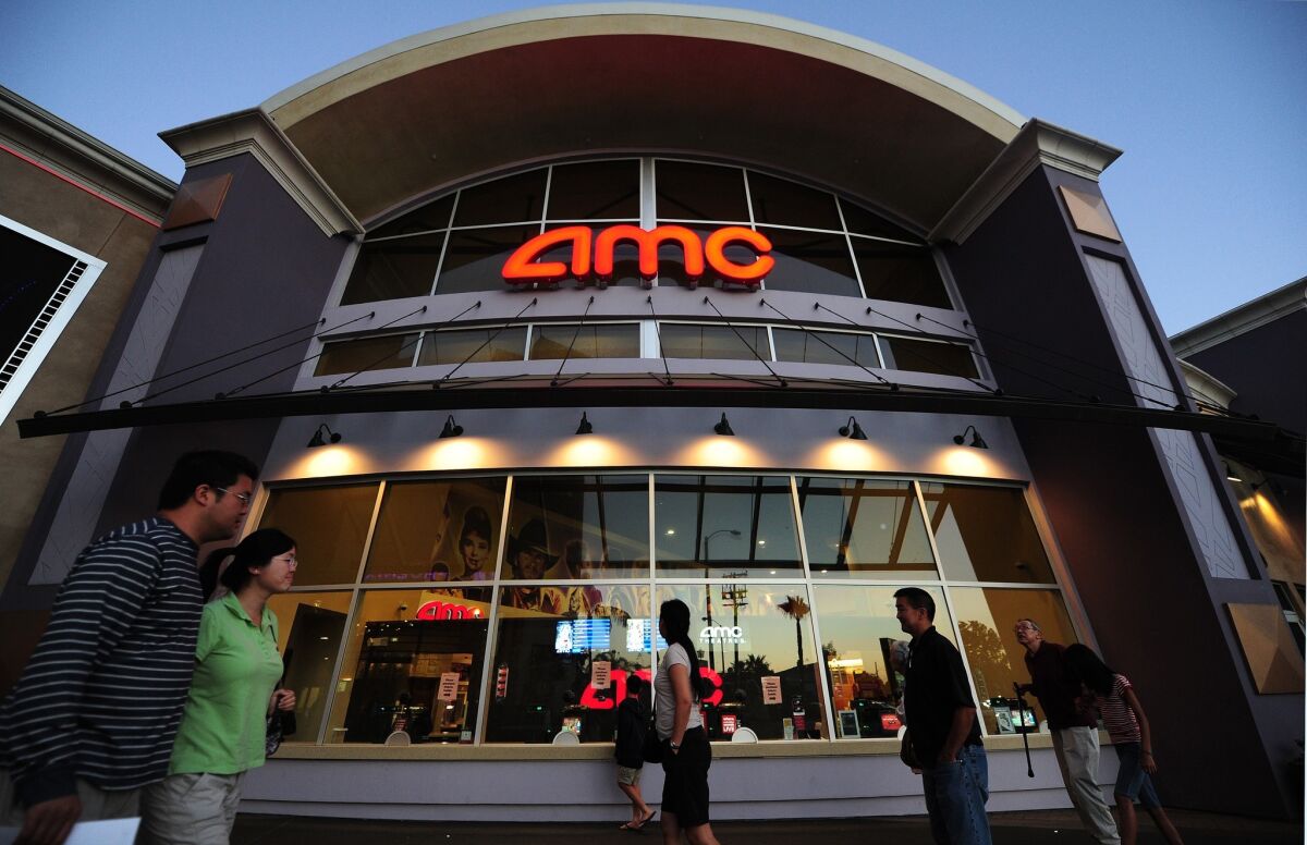 An AMC movie theater in Monterey Park, east of downtown Los Angeles.
