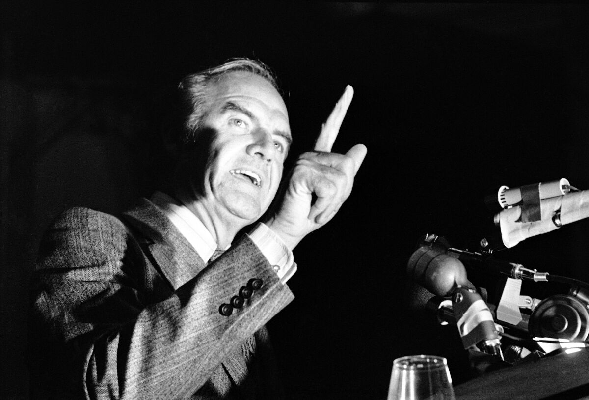 The late South Dakota Sen. George McGovern