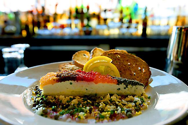 The restaurant scene in Seattle is going through a delicious revolution with many small intimate eateries opening their doors. The menus focus on locally produced and farmed foods from the northwest's rich waters and farms. The Caviar Pie with traditional garniture is one of the Steelhead Diner's best appetizers.