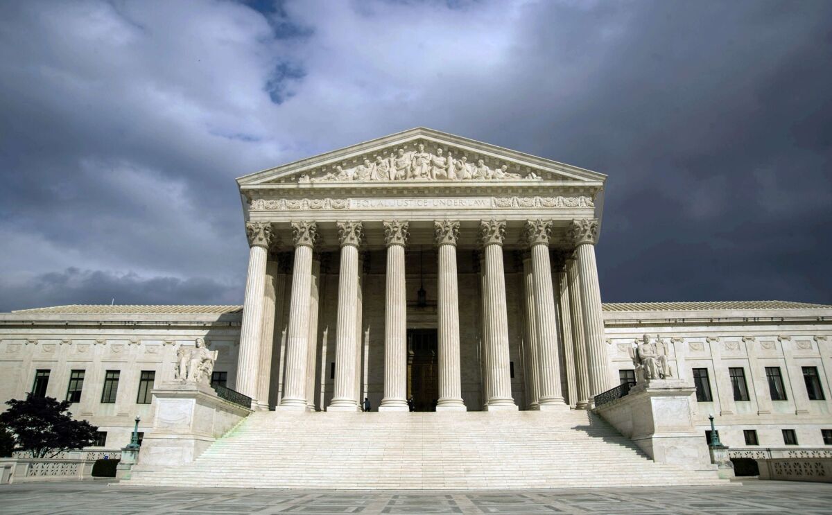 The U.S. Supreme Court building is seen in this file photo from 2012.