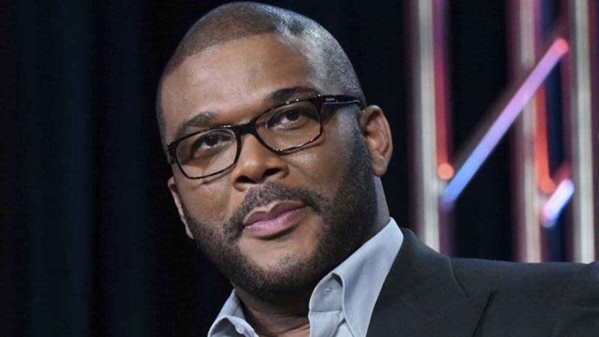 Tyler Perry participates in a panel for Fox's "The Passion" in 2016.