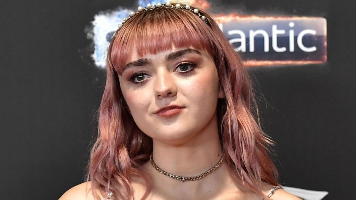 Maisie Williams at the "Game of Thrones" Season 8 screening on April 12, 2019, in Belfast, Northern Ireland.