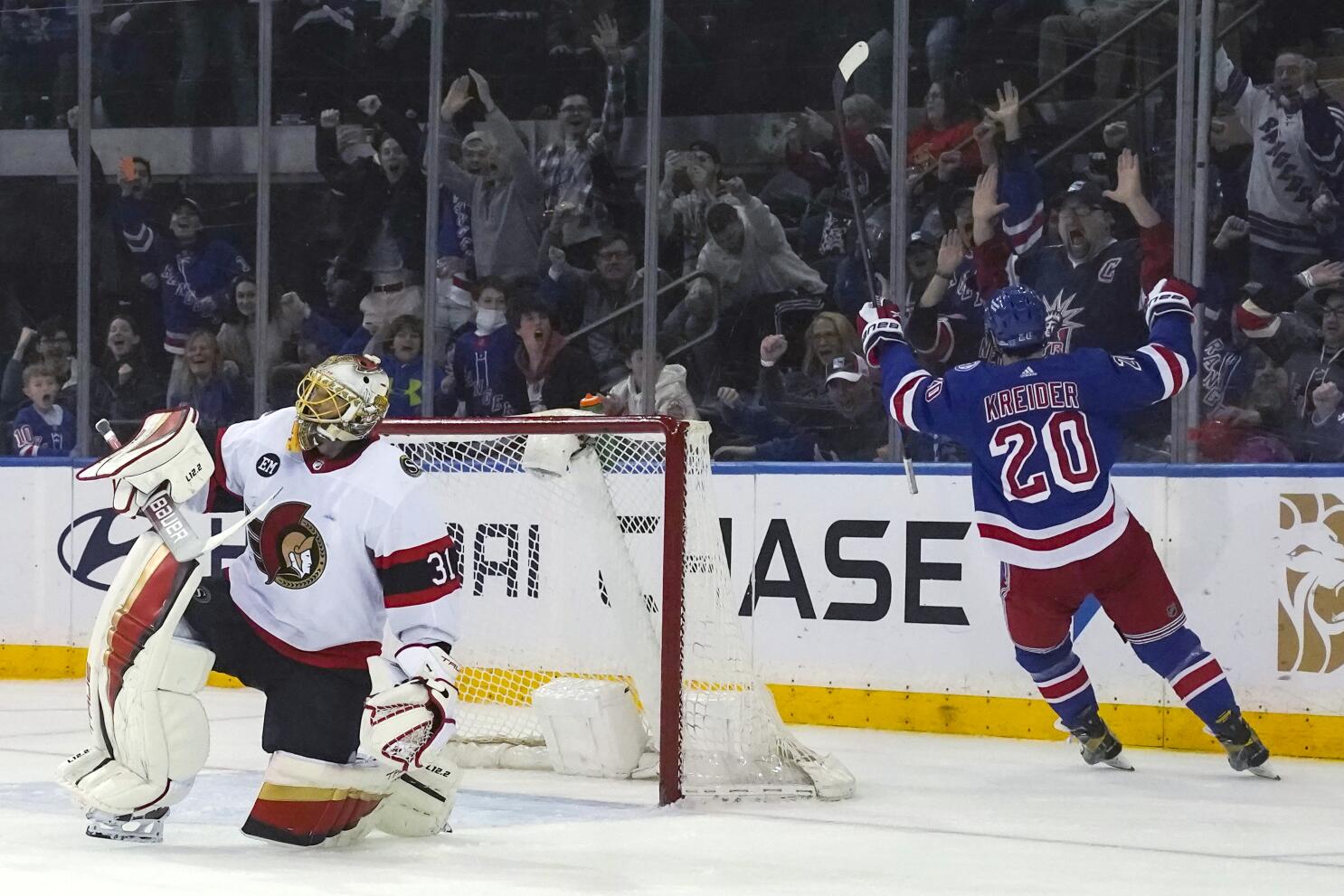 Rangers Hand Hurricanes First Home Loss of the Playoffs to Advance - The  New York Times