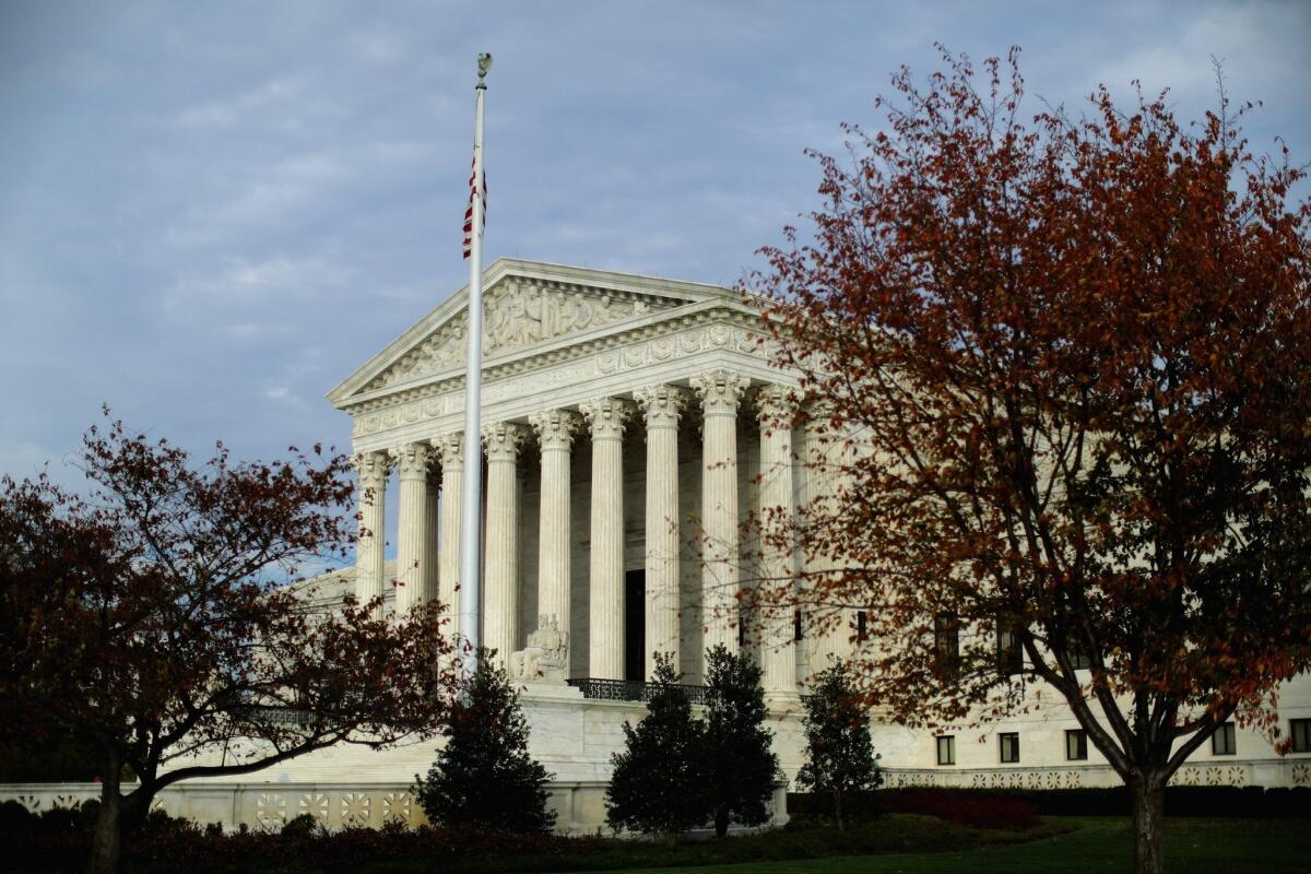 The U.S. Supreme Court building in Washington.