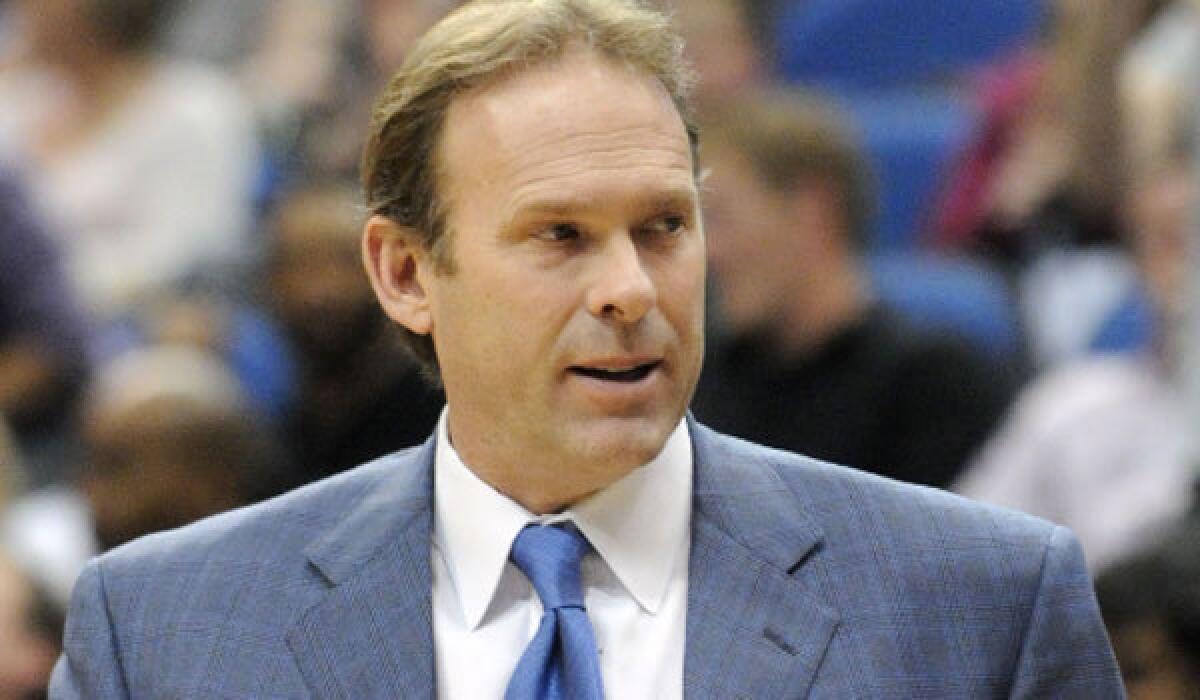 Kurt Rambis, shown coaching the Minnesota Timberwolves in 2011, has returned to the Lakers as an assistant coach.