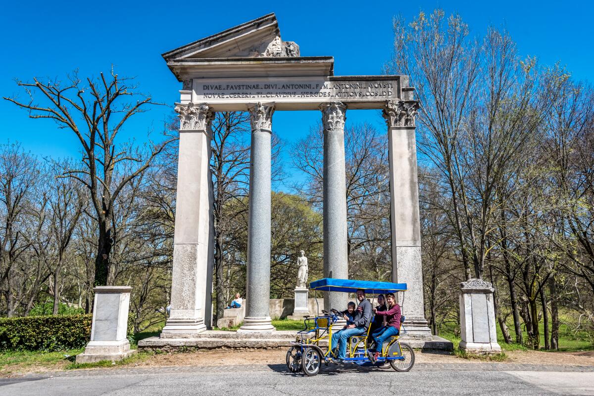 Rome's Villa Borghese Gardens.
