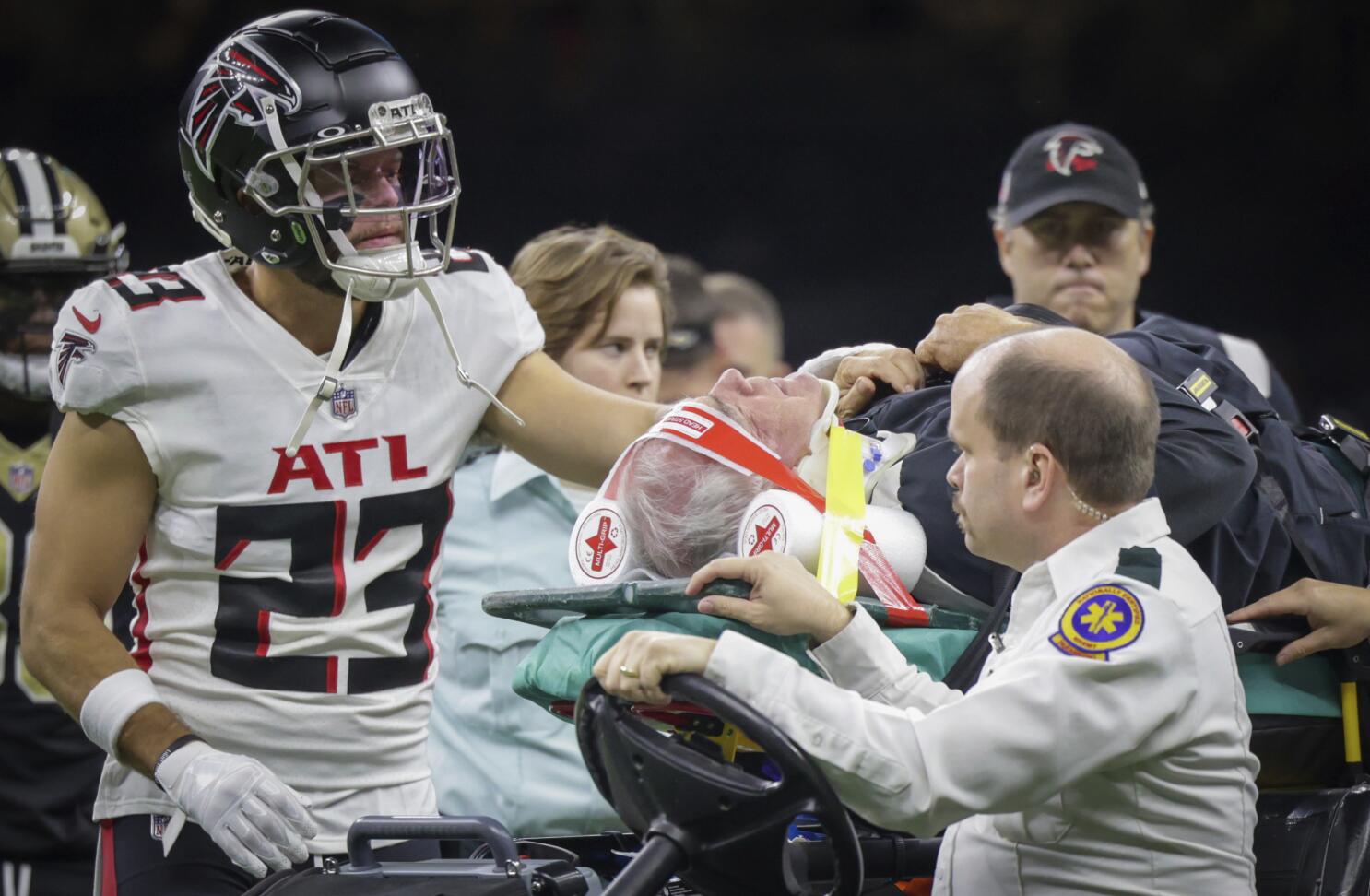 Falcons' Pees released from hospital after pre-game injury - The San Diego  Union-Tribune