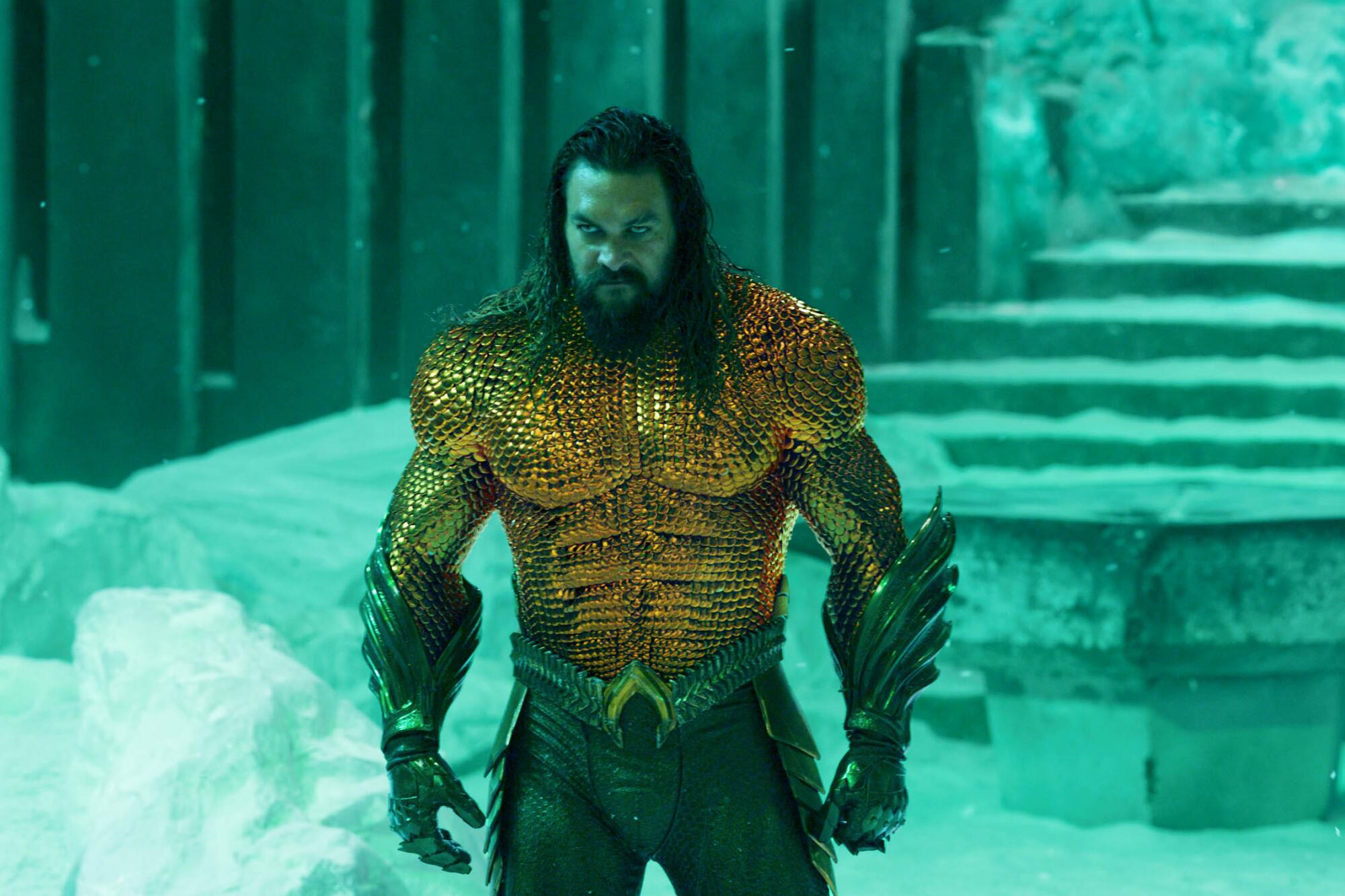 Jason Momoa vuelve a interpretar a Arthur Curry, el Rey de la Atlántida, en "Aquaman and the Lost Kingdom".