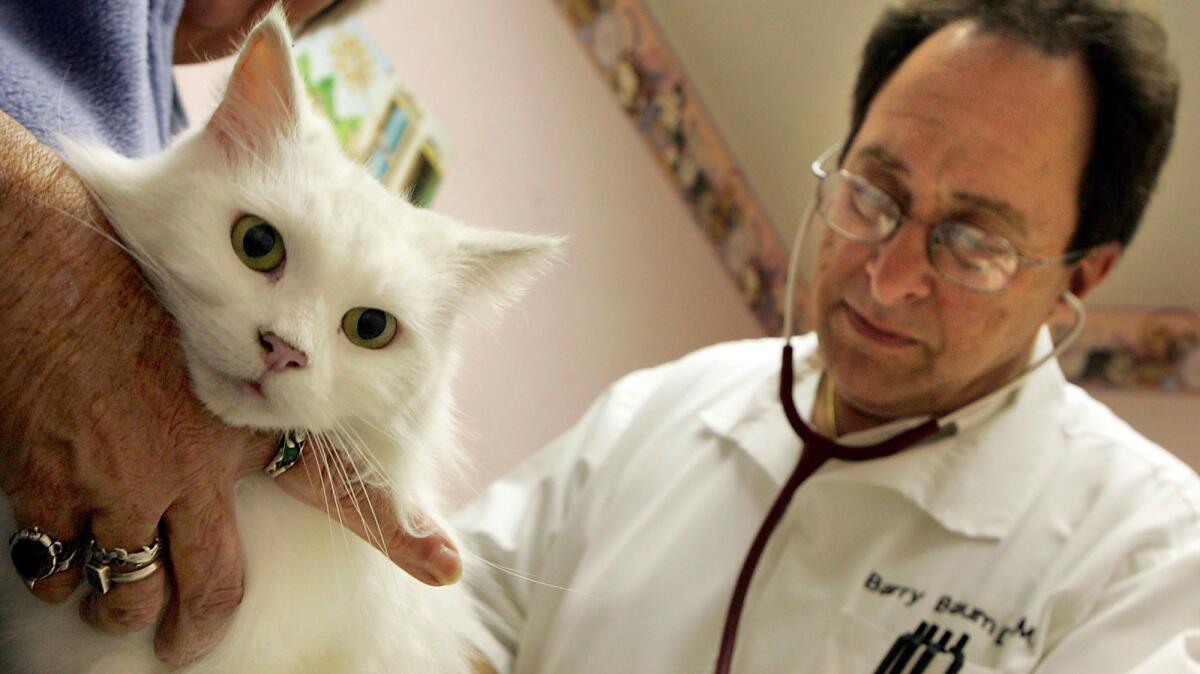 Assembly Bill 942 would offer a tax credit for 50% of veterinarian expenses, up to $2,000 a year. (Ken Hively / Los Angeles Times)