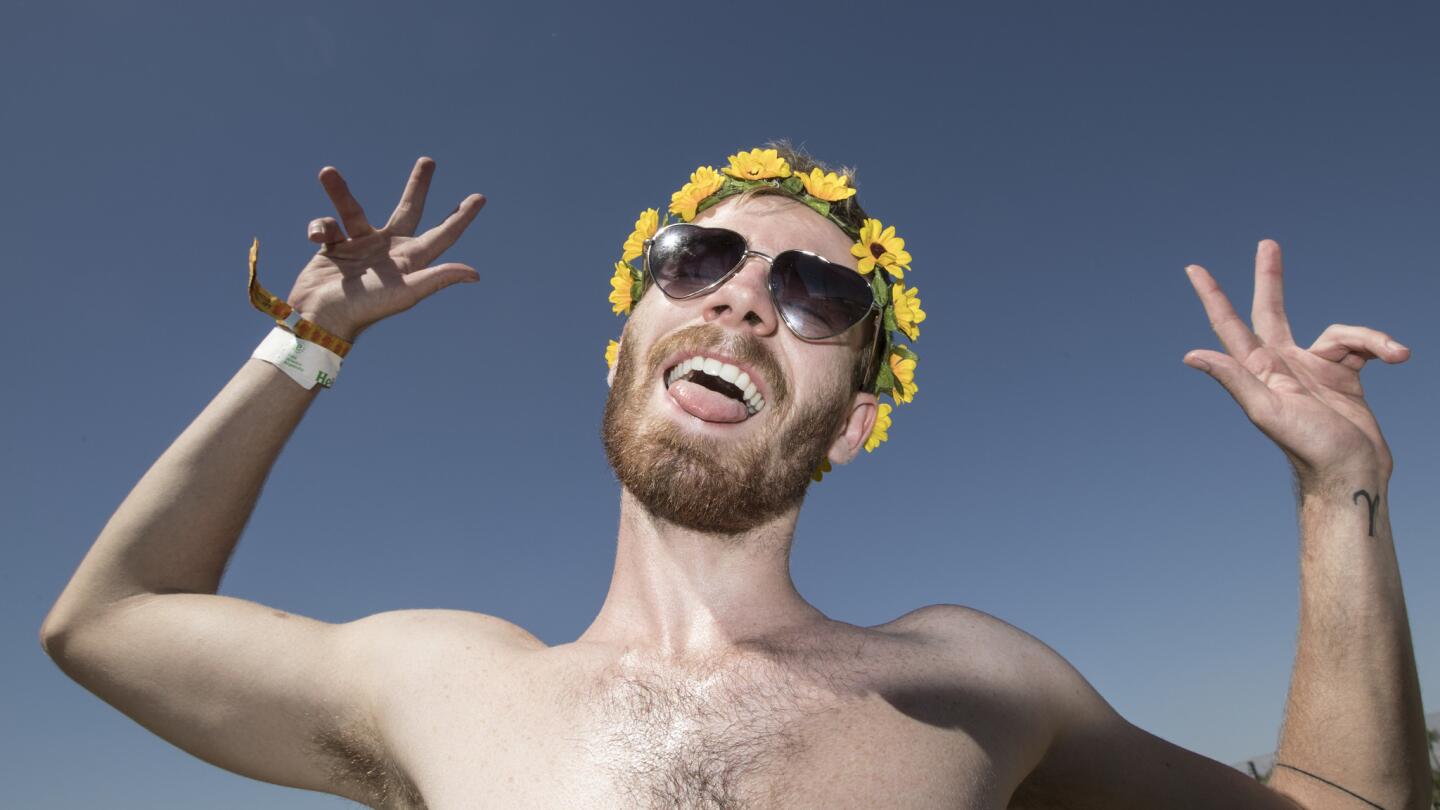 Faces at the 2017 Coachella music festival