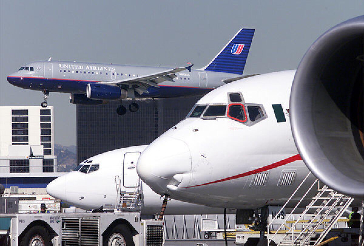 The airfield at Los Angeles International Airport, where FAA safety inspectors were among those furloughed by the government shutdown Tuesday.