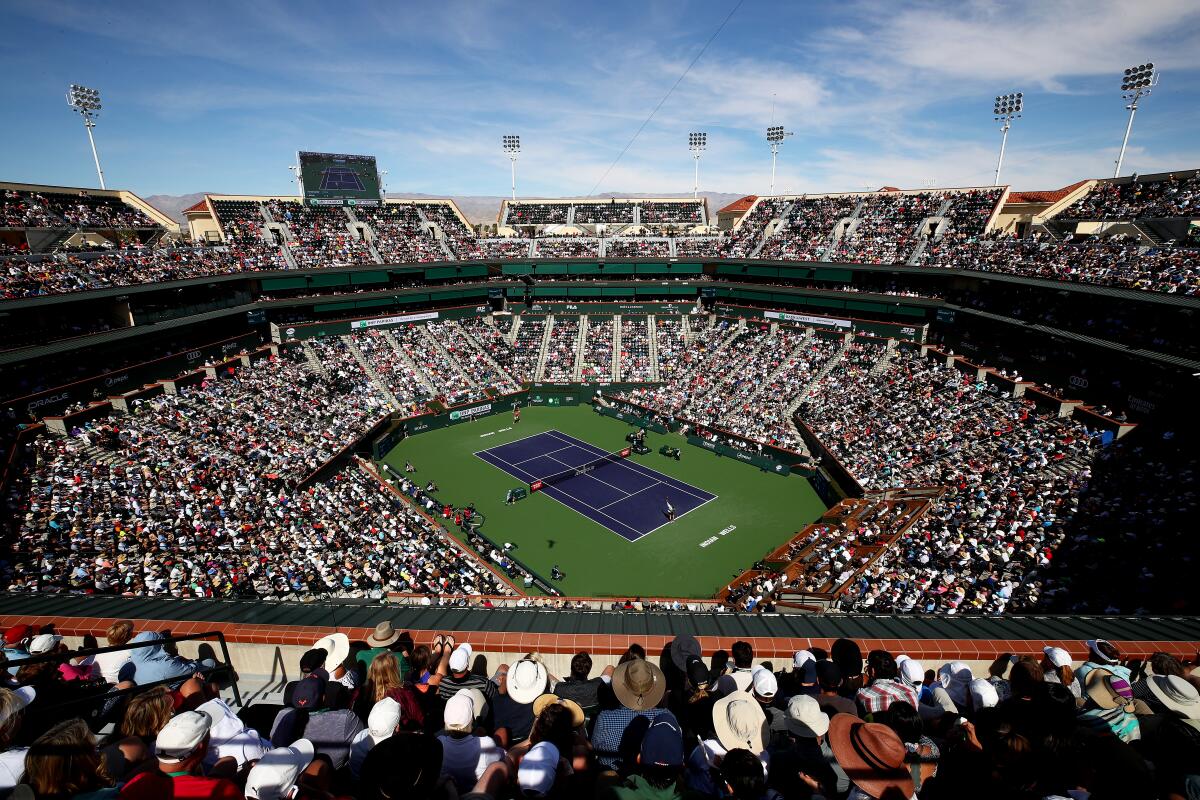 The main court at Indian Wells.