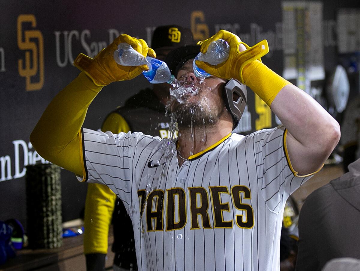 The Padres' Luke Voit 