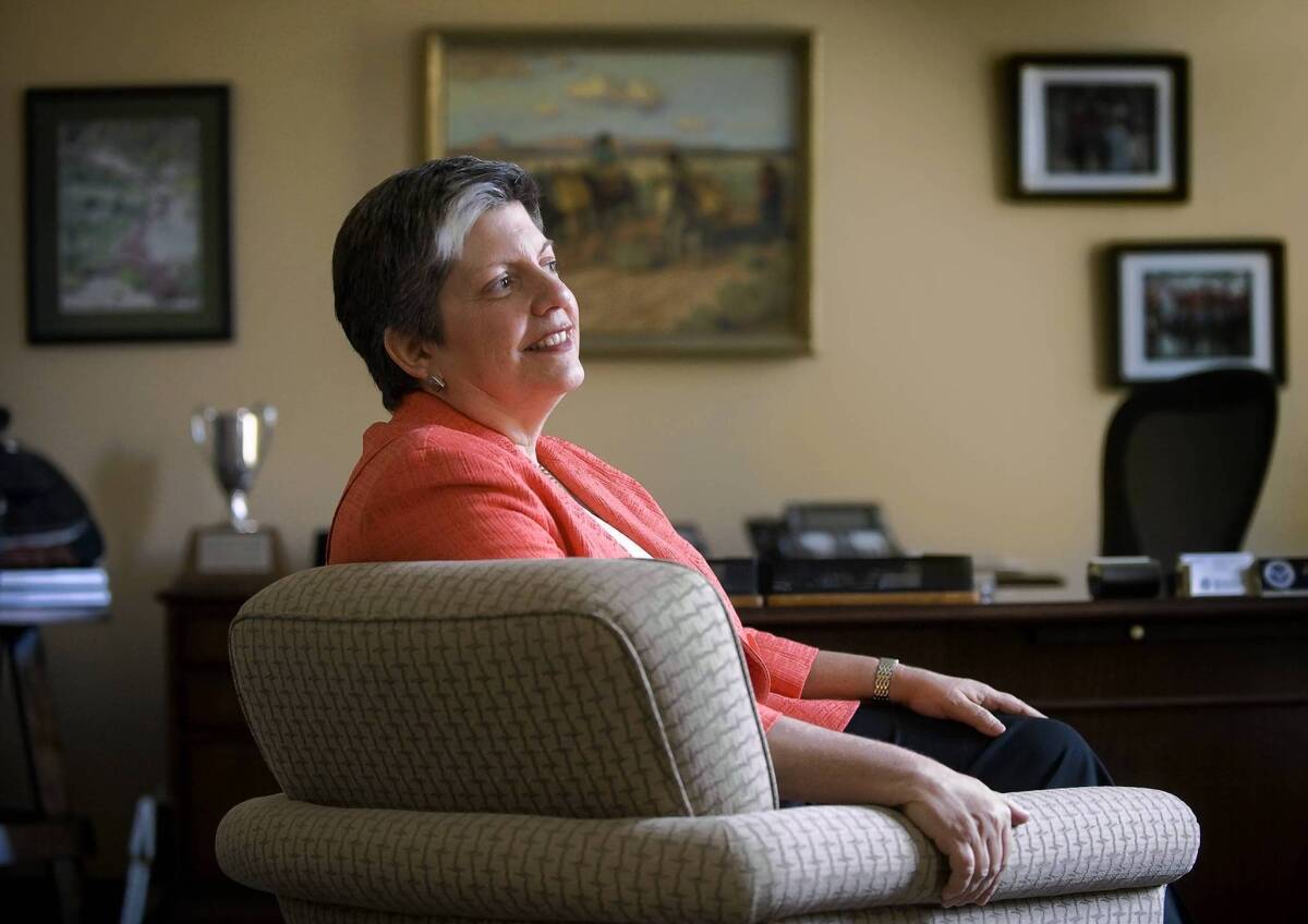 Department of Homeland Security Secretary Janet Napolitano is stepping down to become president of the University of California system in September.