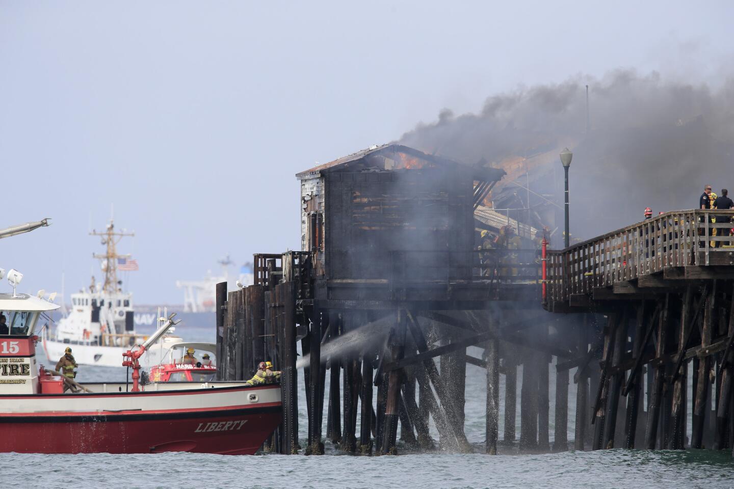 Seal Beach Pier fire